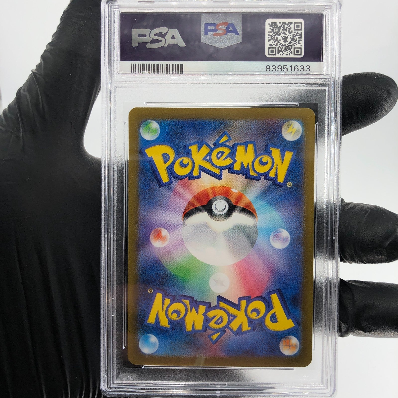 PSA 9 Pokemon Card Meowth 052/165 Masterball Holo SV2a Japanese Karte [9]