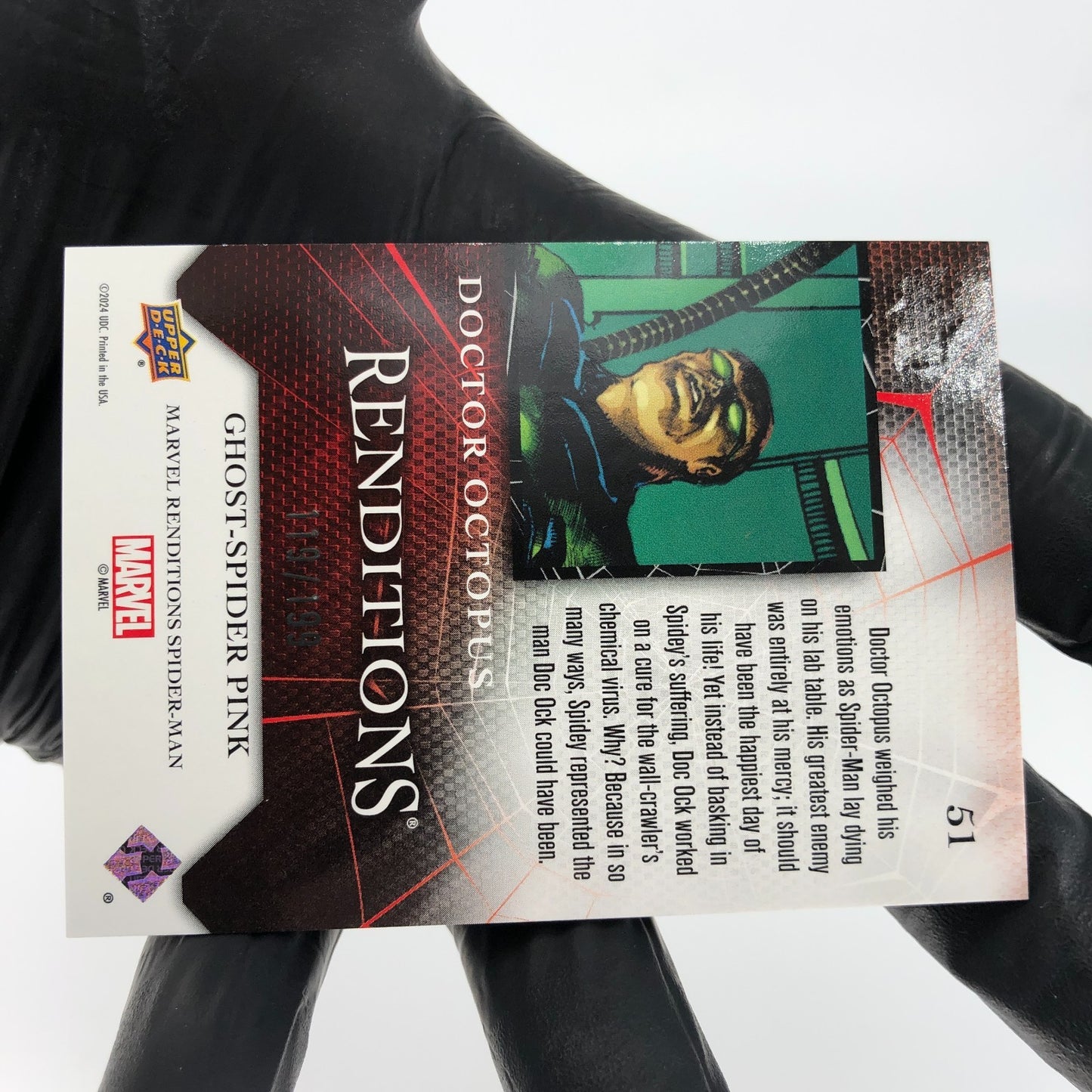 Marvel Card Doctor Octopus 51 Pink /199 Fleer Upper Deck Renditions [NM]