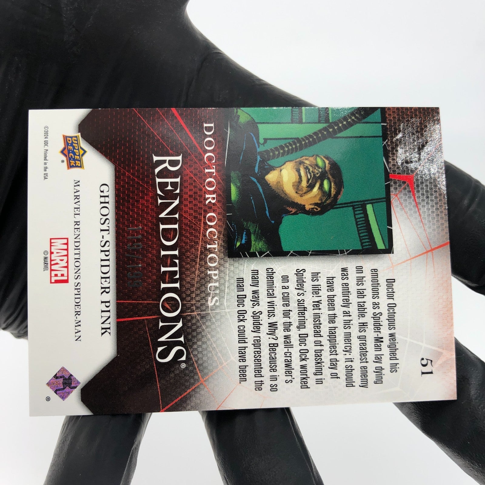 Marvel Card Doctor Octopus 51 Pink /199 Fleer Upper Deck Renditions [NM]