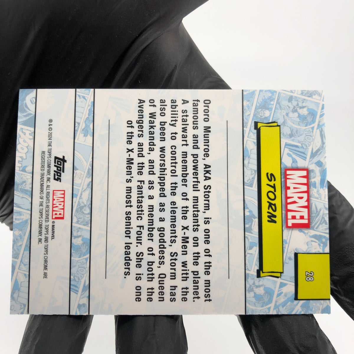 Marvel Card Storm 28 Gold /50 Refractor Topps Sapphire 2025 [NM]