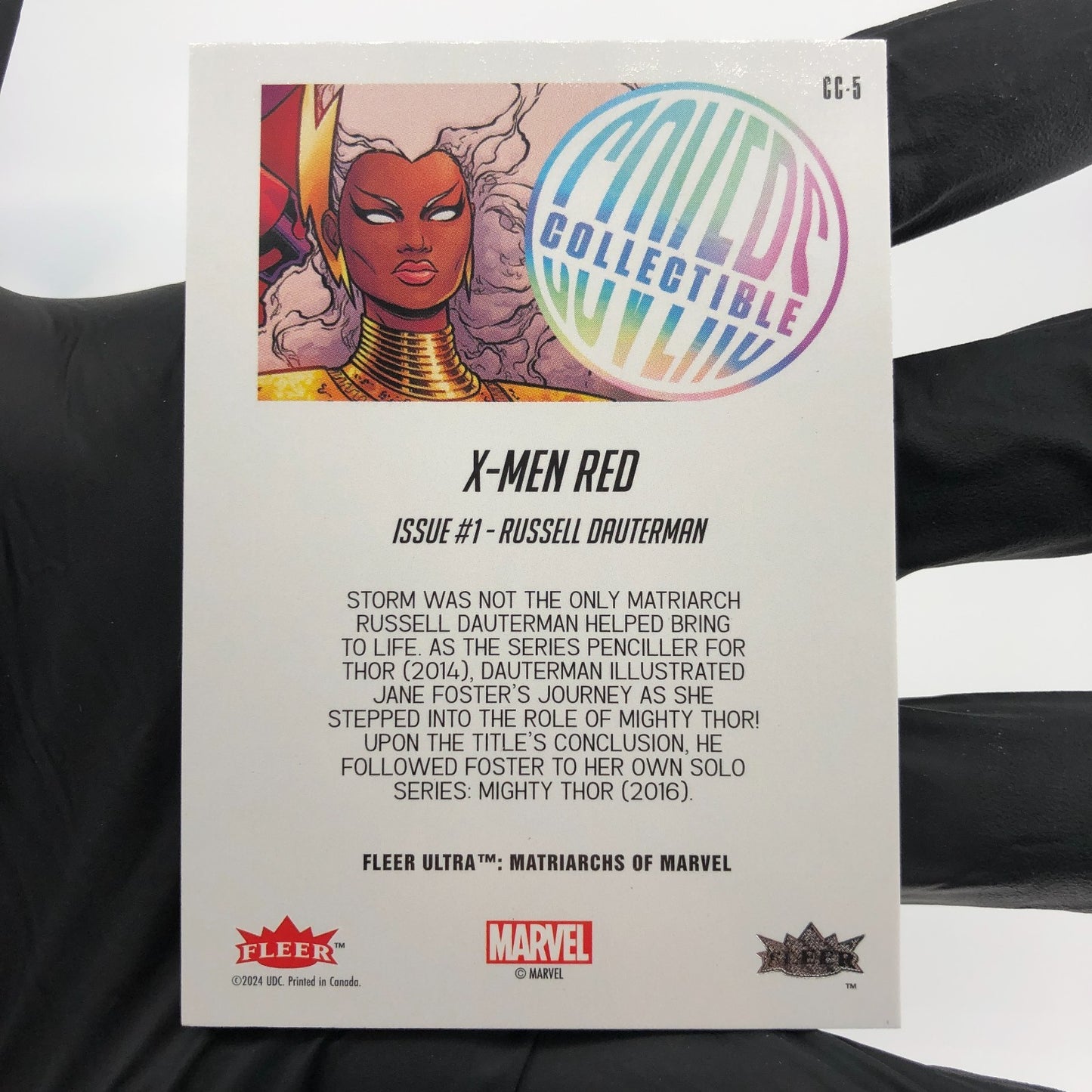 Marvel Card X-Men Storm CC-5 Cover Holo Matriarchs 2024 Fleer Upper Deck [NM]