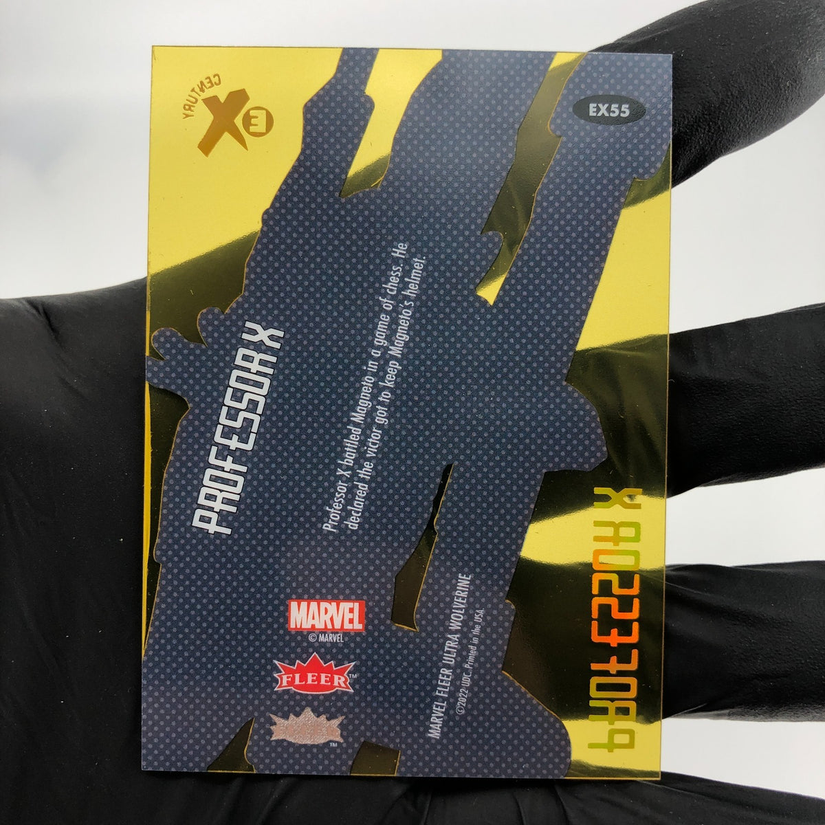 Marvel Card Professor X EX55 Yellow /46 Century Upper Deck Wolverine [NM]