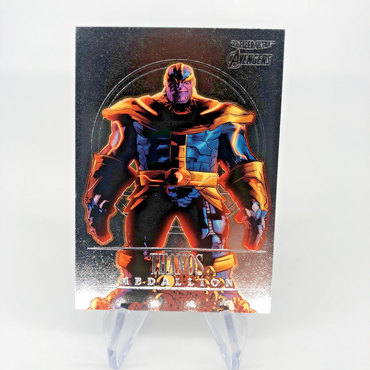 Marvel Card Thanos M-43 Medallion Fleer Upper Deck Avengers Ultra [Exc.]