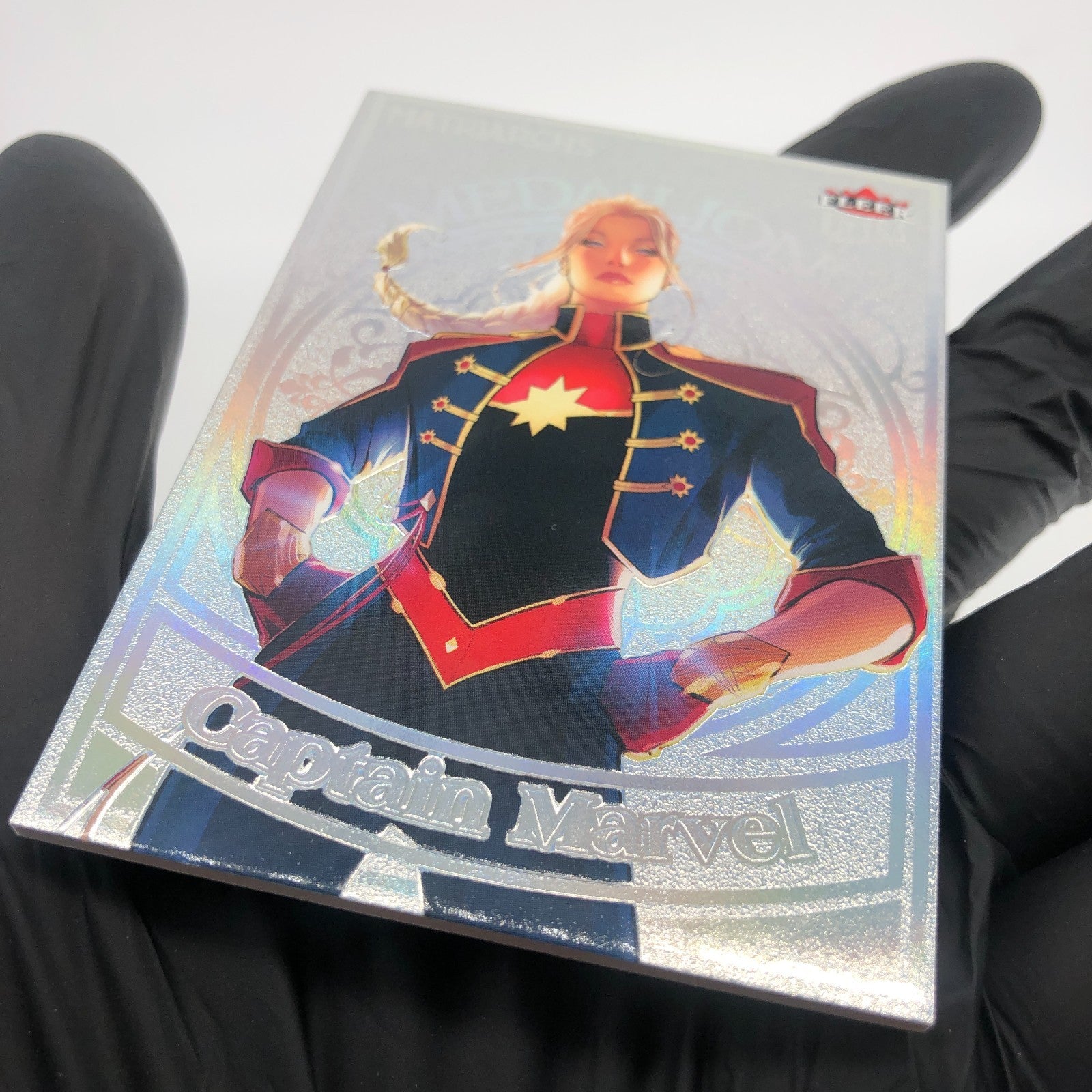 Marvel Card Captain Marvel M-50 Platinum /100 Matriarchs 2024 Fleer [NM]