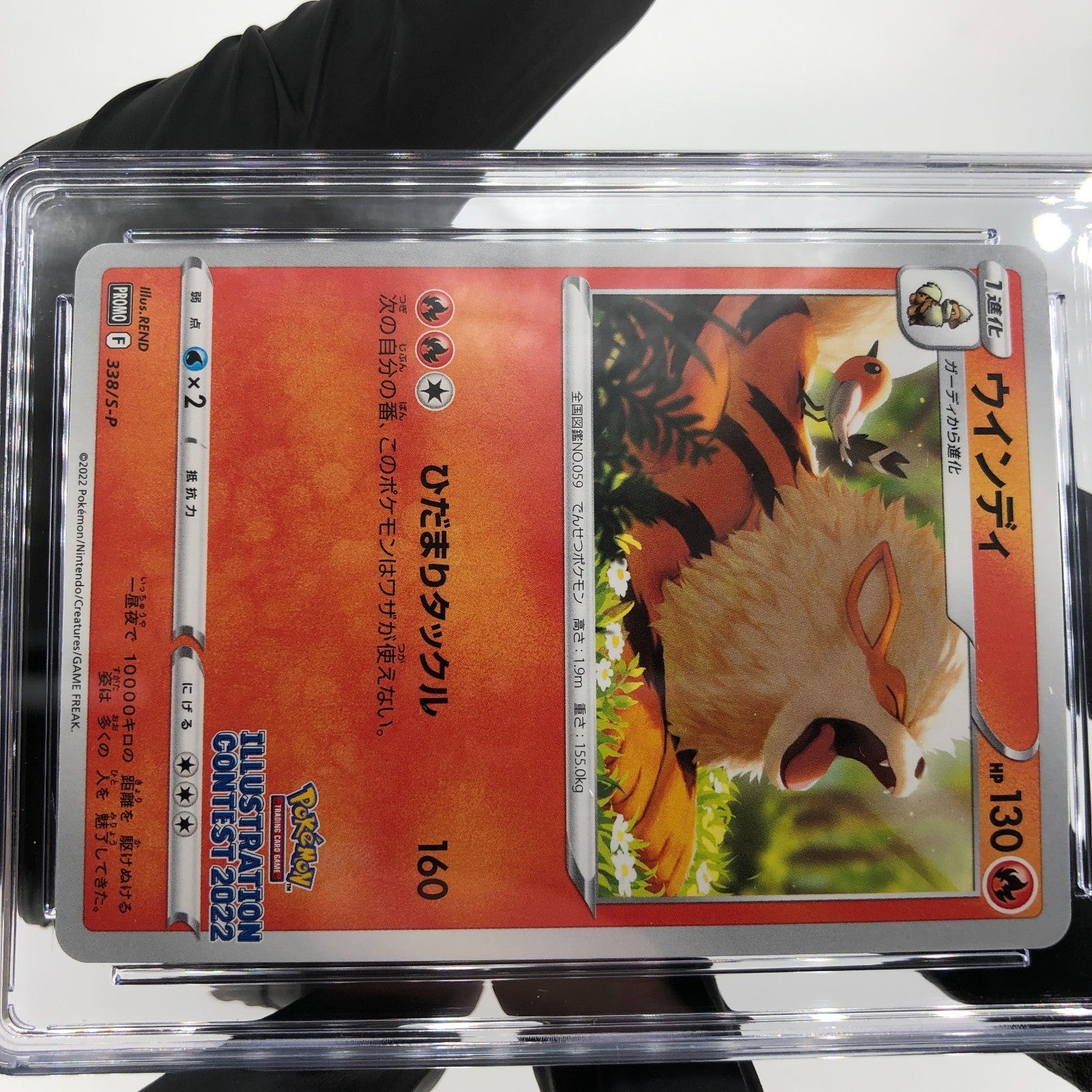 CGC 10 Pokemon Card Arcanine 338/S-P Promo 2022 Japanese Karte [10] 2