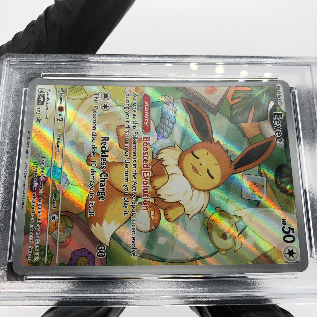 PSA 9 Pokemon Card Eevee 173 SVP Holo Blackstar ETB Promo 2025 English Karte [9]