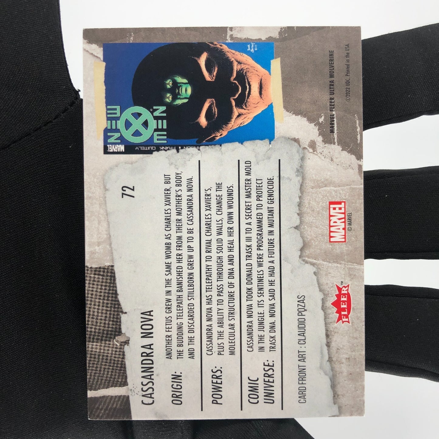 Marvel Card Cassandra Nova 72 Base Upper Wolverine Ultra [A]