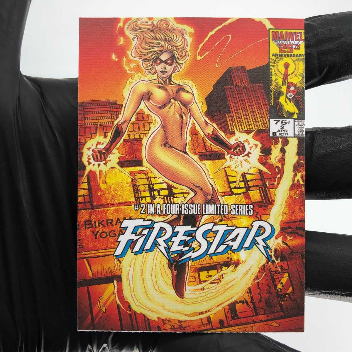 Marvel Card Firestar 90 Comic Covers Fleer Upper Deck Renditions [NM]