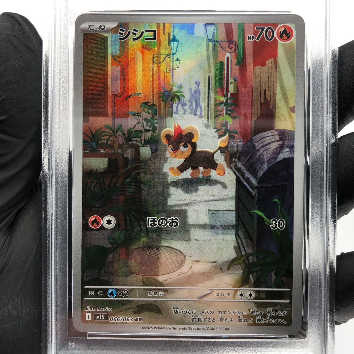 PSA 10 Pokemon Card Litleo 066/063 AR M1S Japanese Karte [10] 2