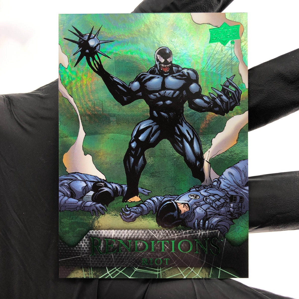 Marvel Card Riot 26 Green  /399 Fleer Upper Deck Renditions [NM]