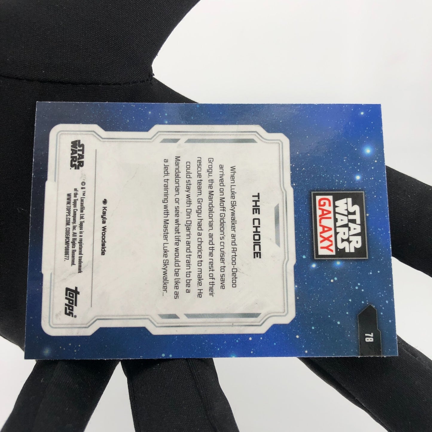 Star Wars Galaxy 2024 The Choice 78 Luke Grogu Mando Topps Chrome [Rank A]