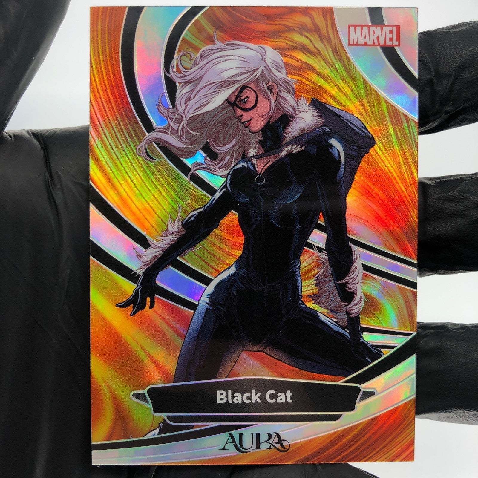 Marvel Card Black Cat AM-IO-26 Aura Orange Refractor /75 Kakawow 2025 [NM]