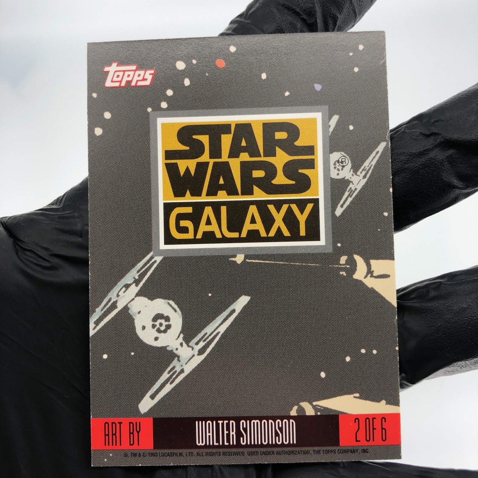 Star Wars Galaxy Card Han Solo 2 of 6 Walter Simonson Etched Foil Topps 1993[NM]