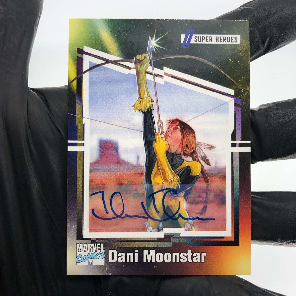 Marvel Card Dani Moonstar 80 Signed  /35 Tom Fleming Upper Deck Renditions [NM]