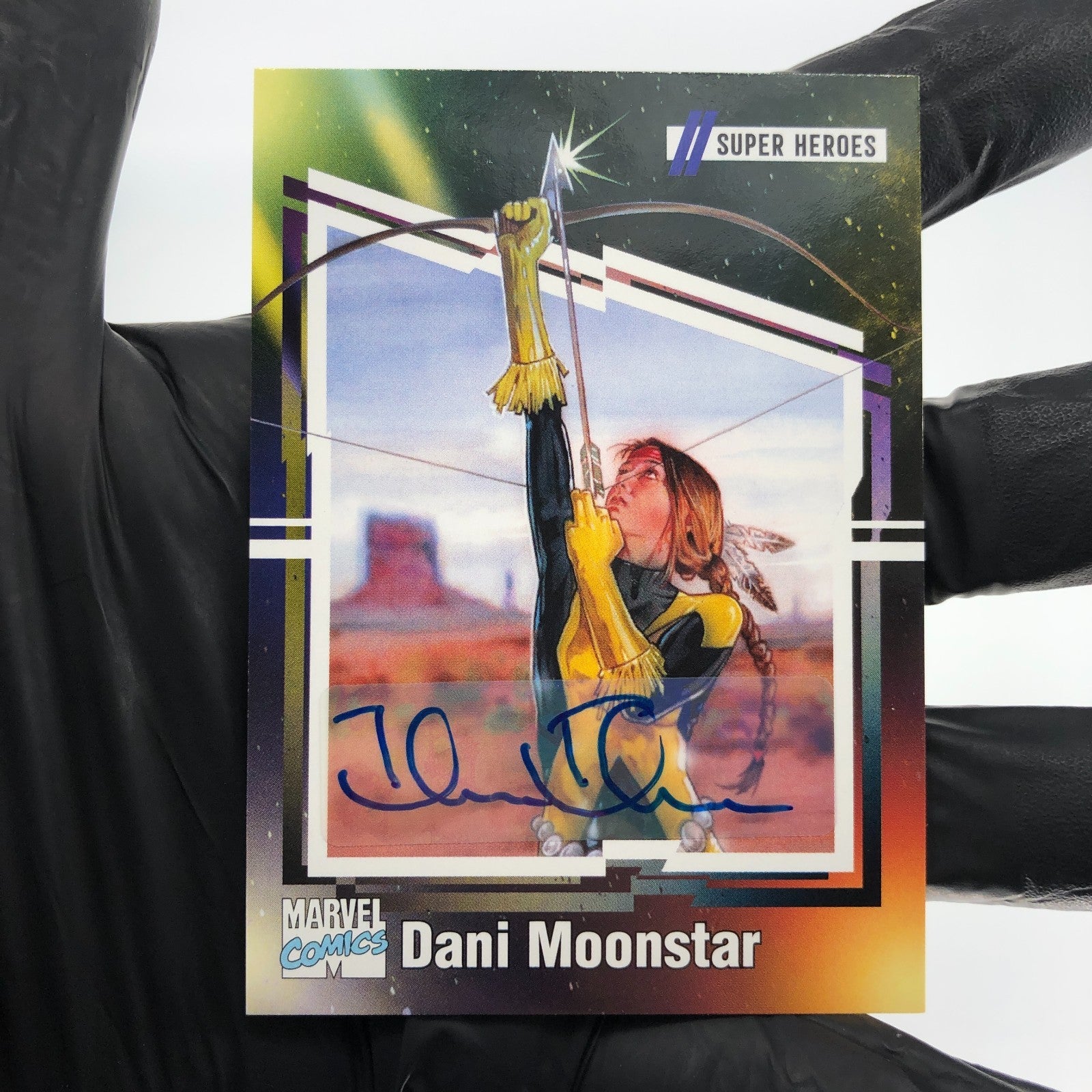 Marvel Card Dani Moonstar 80 Signed  /35 Tom Fleming Upper Deck Renditions [NM]