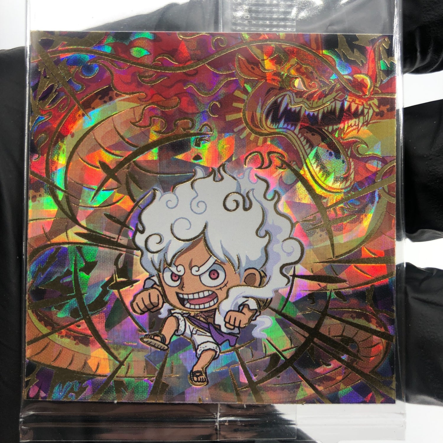 One Piece Luffy Gear 5 SW7-S1 SEC Holo Wafer  Japanese [Sealed]