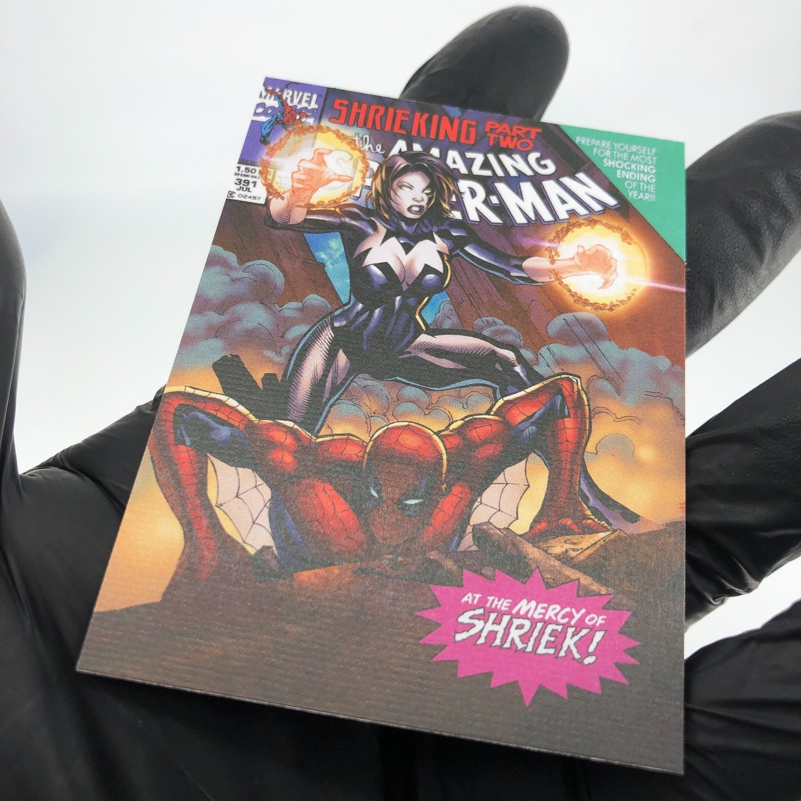 Marvel Card Shriek 13 Canvas Comic Covers Fleer Upper Deck Renditions [NM]