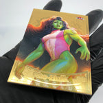 Marvel Card She Hulk M-5 Gold /200 Matriarchs 2024 Fleer Upper Deck [NM]