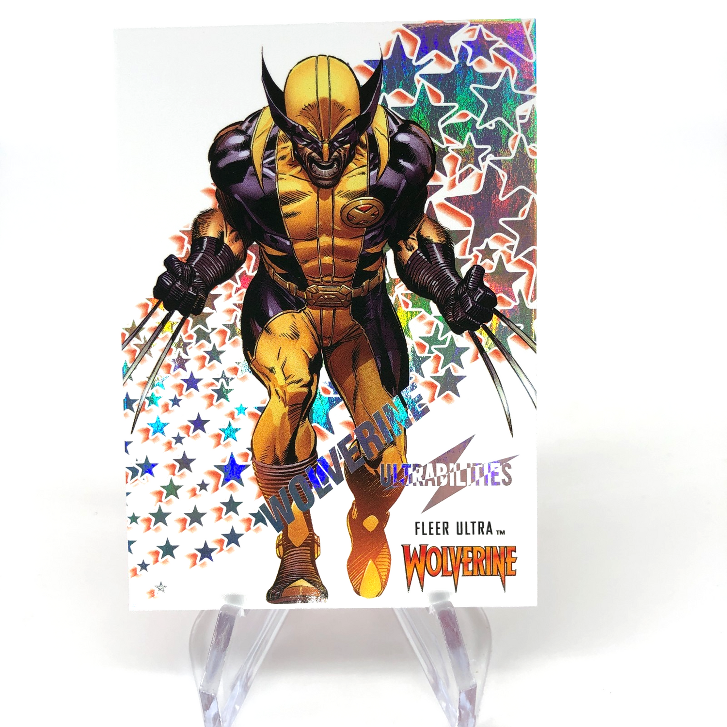 Marvel Card Wolverine 1 of 31 UB Holo Fleer Upper Deck Ultra Wolverine [NM]