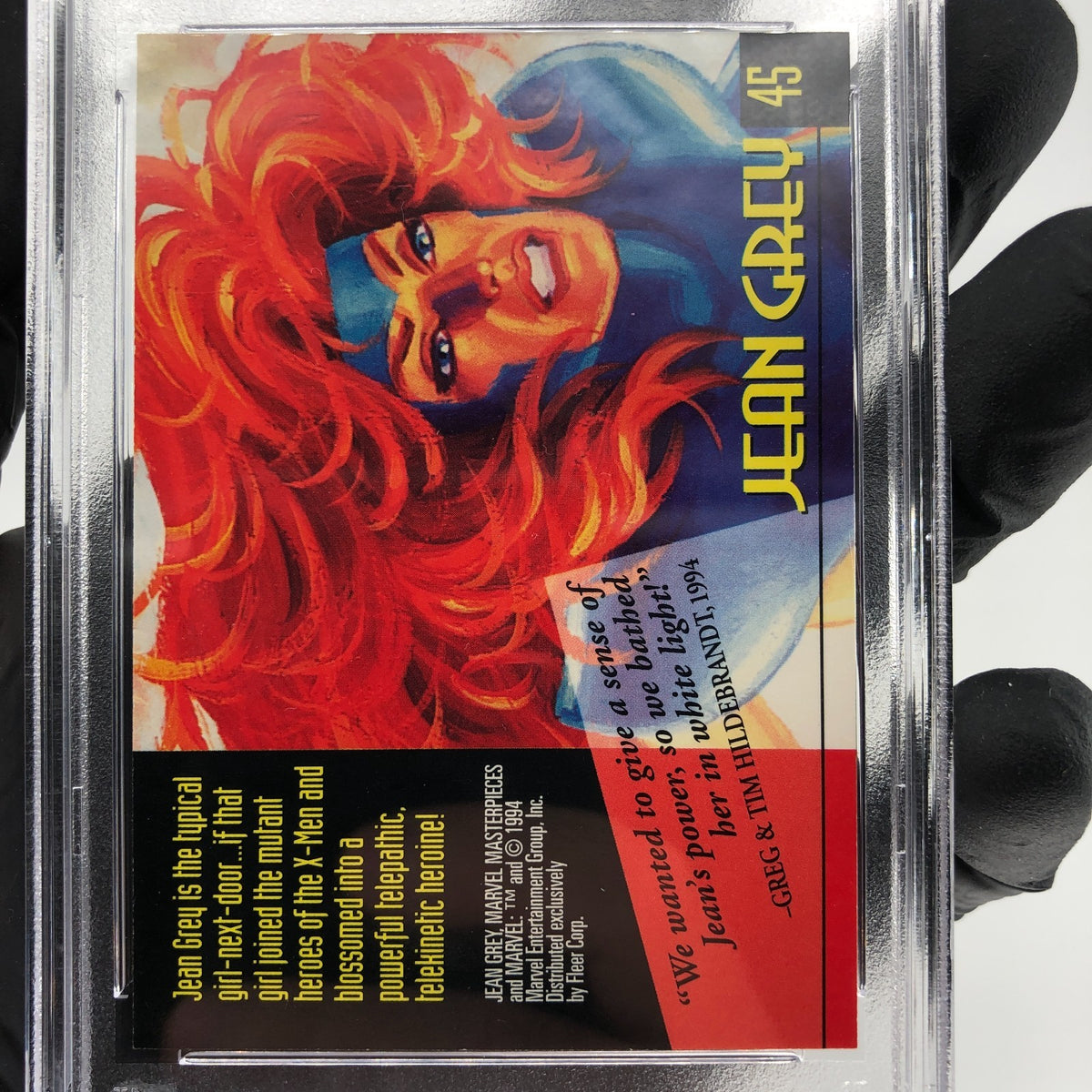 PSA 6 Marvel Card Jean Grey 45Gold Signature Upper Deck Masterpieces 1994 [6]