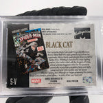 PSA 9 Marvel Card Black Cat 5-V Red Prism /292 Upper Deck Masterpieces [9]