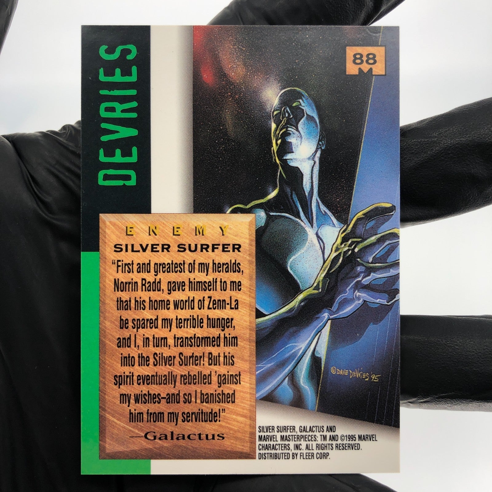 Marvel Card Silver Surfer 88 Signature Series 1995 Masterpieces Fleer [Exc.]