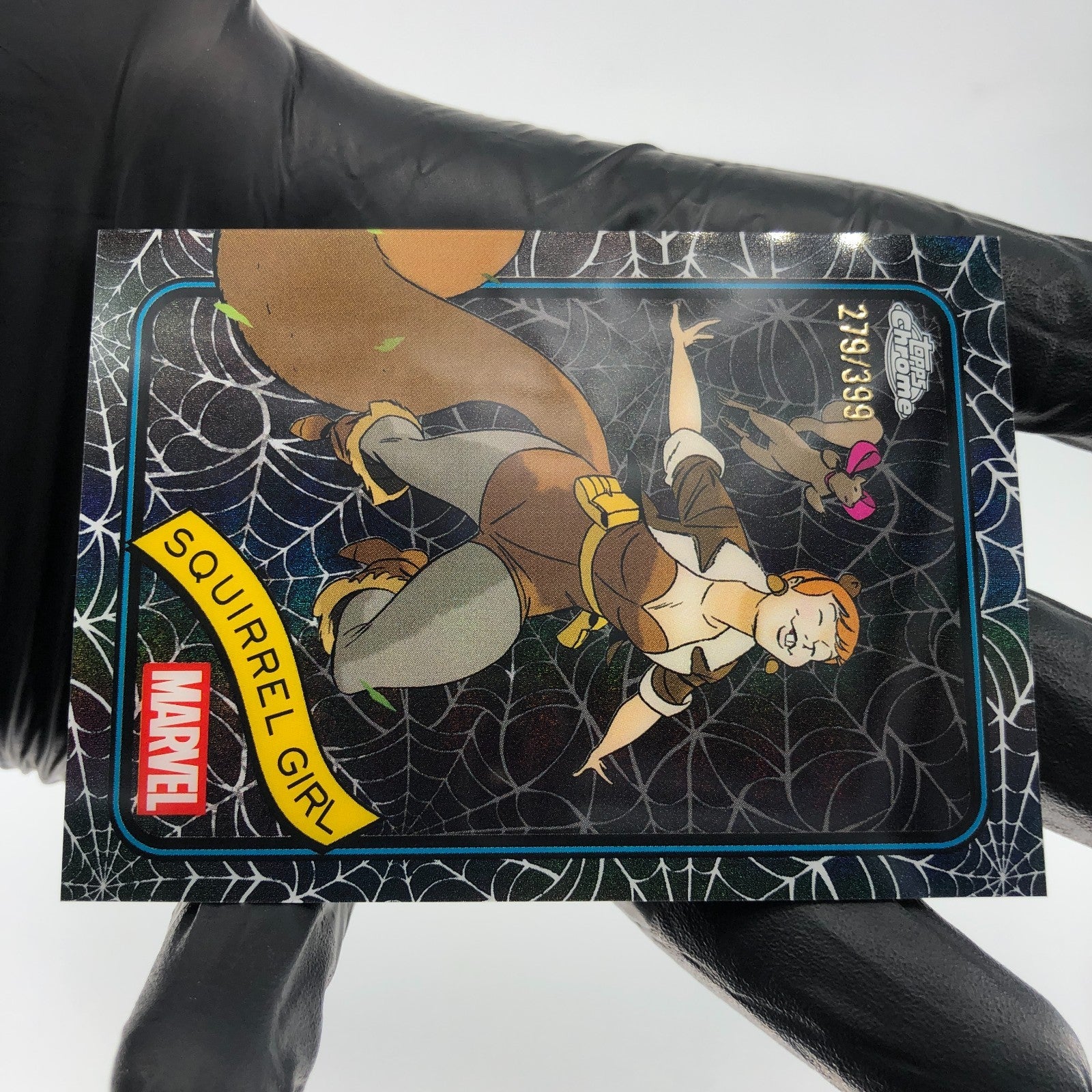 Marvel Card Squirrel Girl 44 Black Web /399 Topps Chrome 2025 [NM]
