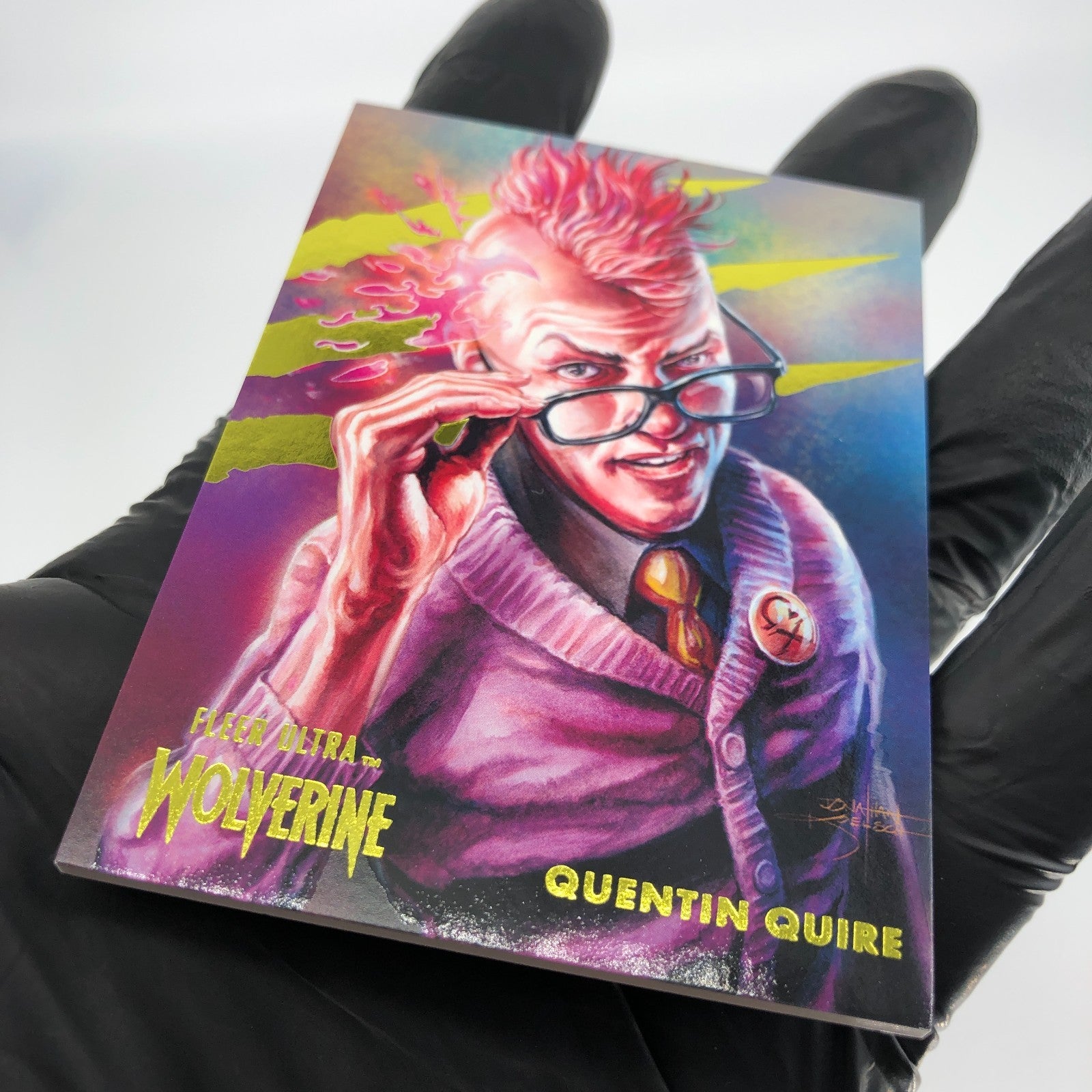 Marvel Card Quentin Quire Gold /90 Fleer Upper Deck 44 Ultra Wolverine [NM]