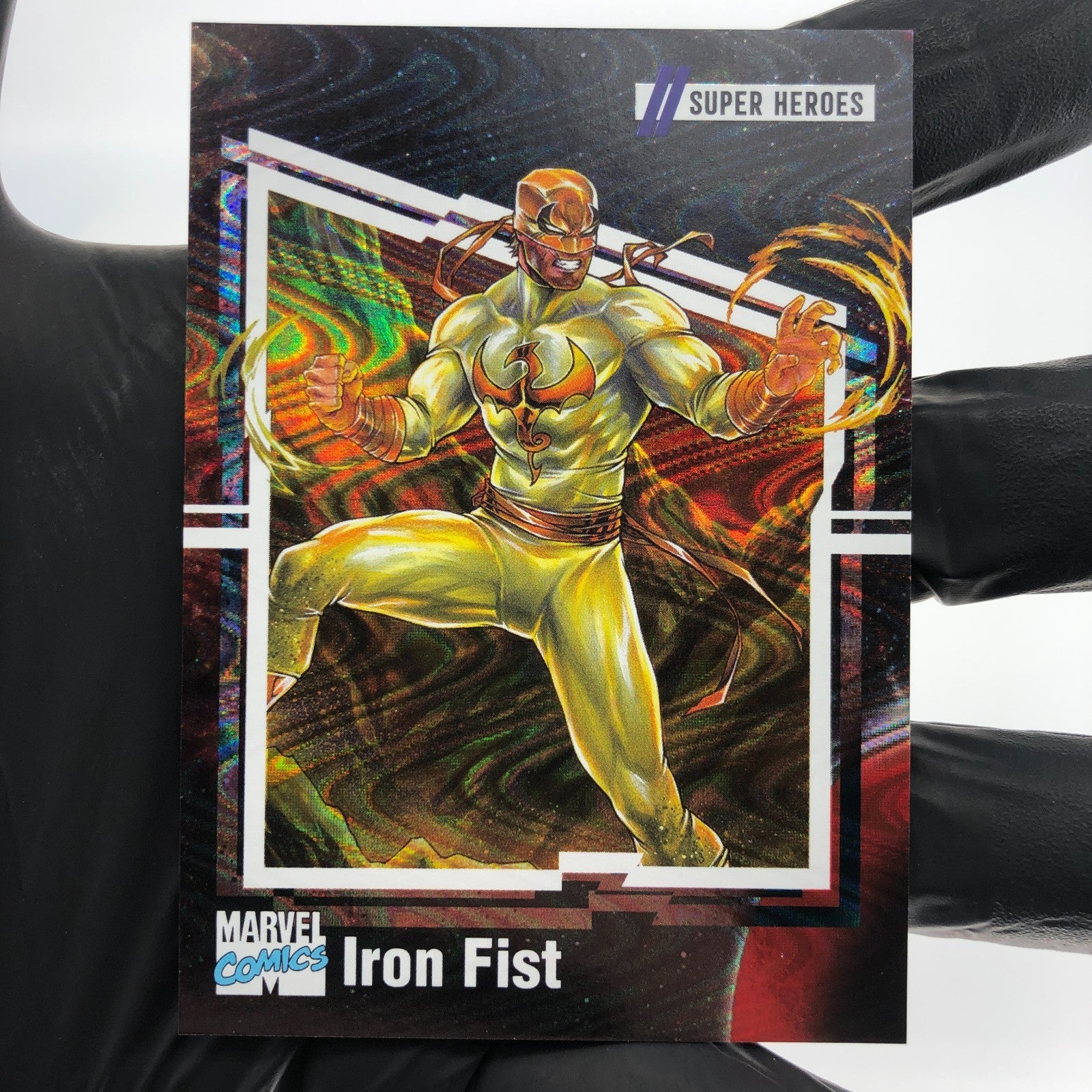Marvel Card Iron Fist 53  /90 Super Heroes Fleer Upper Deck Renditions [NM]