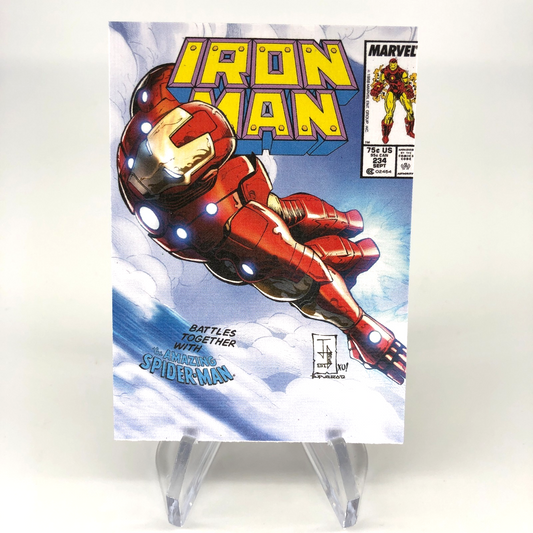 Marvel Card Iron Man 78 Canvas Comic Covers Upper Deck Renditions [NM]