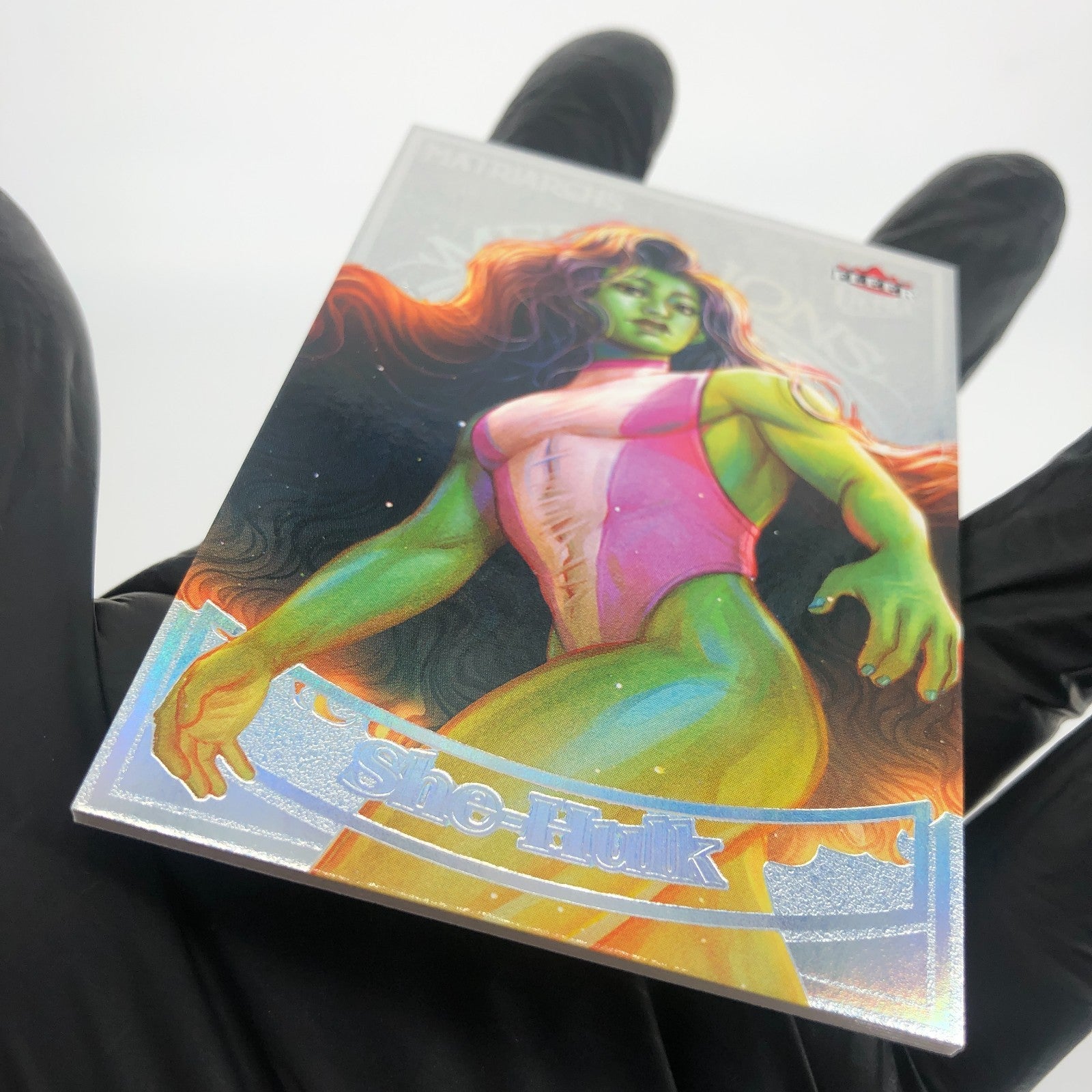Marvel Card She Hulk M-5 Platinum /100 Matriarchs 2024 Fleer Upper Deck [NM]