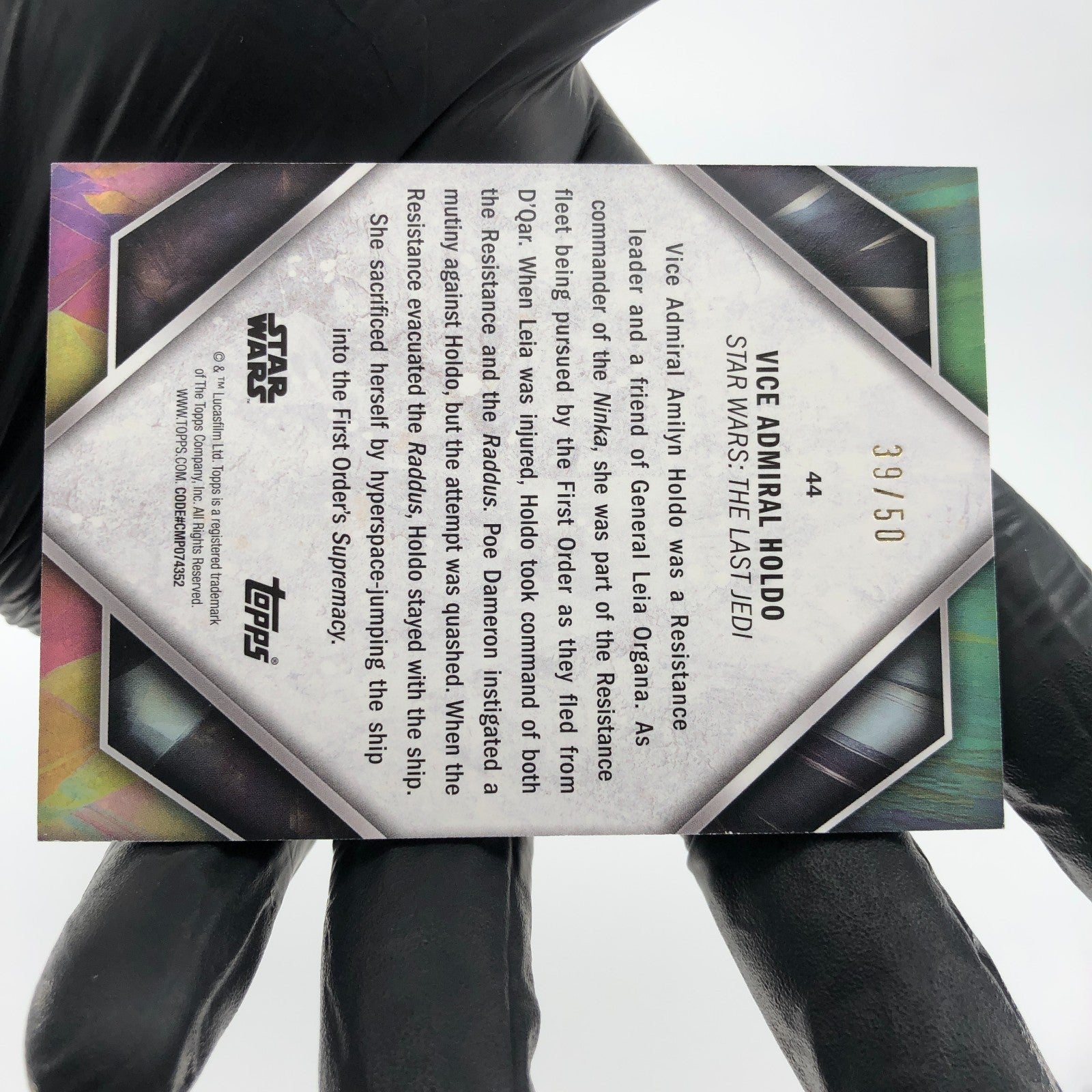 2024 Topps Masterwork Star Wars Vice Admiral Holdo 44 /50 [NM]