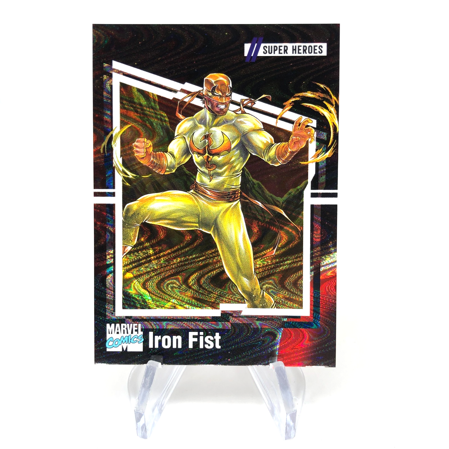 Marvel Card Iron Fist 53  /90 Super Heroes Fleer Upper Deck Renditions [NM]
