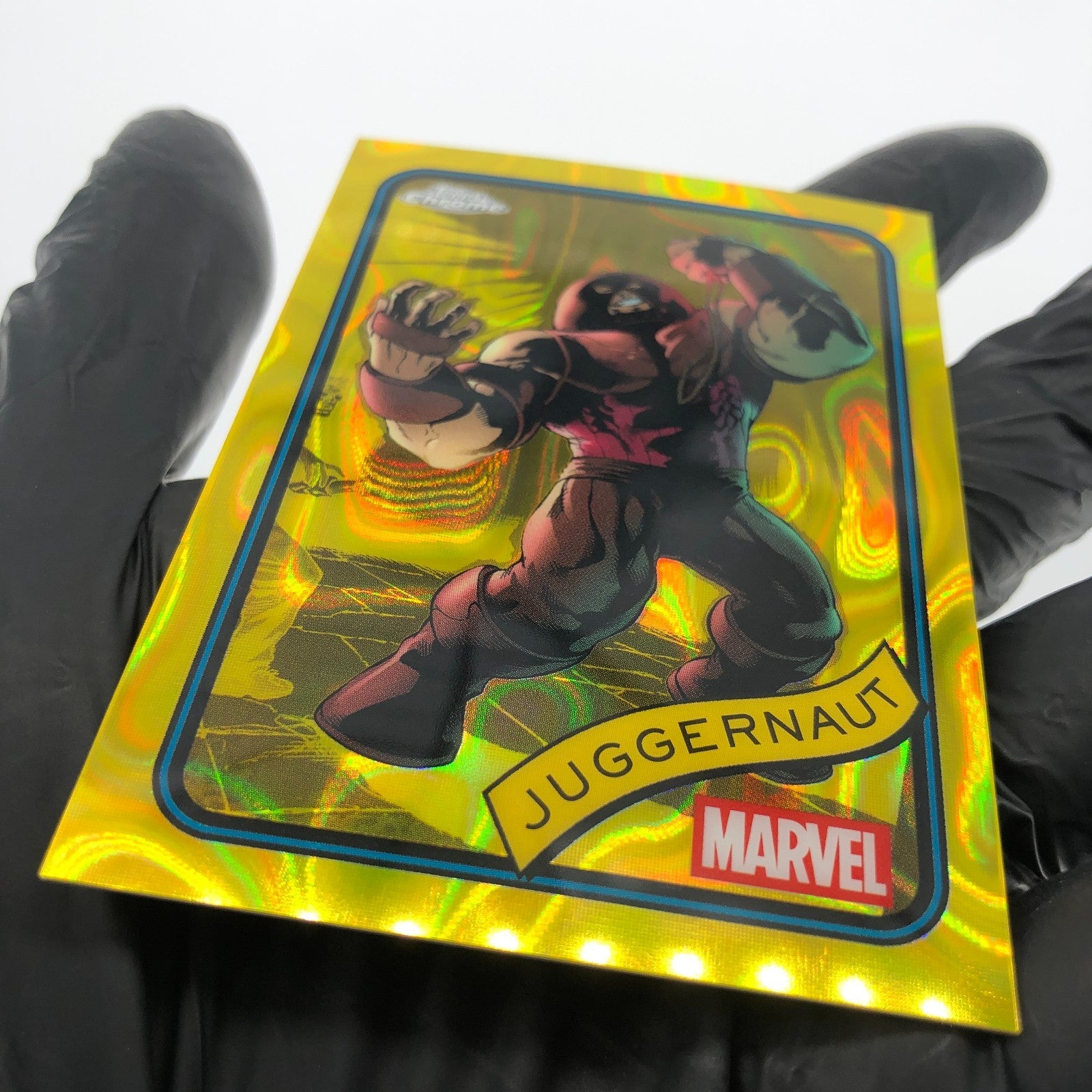 Marvel Card Juggernaut 146 Yellow Lava Refractor Topps Chrome 2025 [NM]