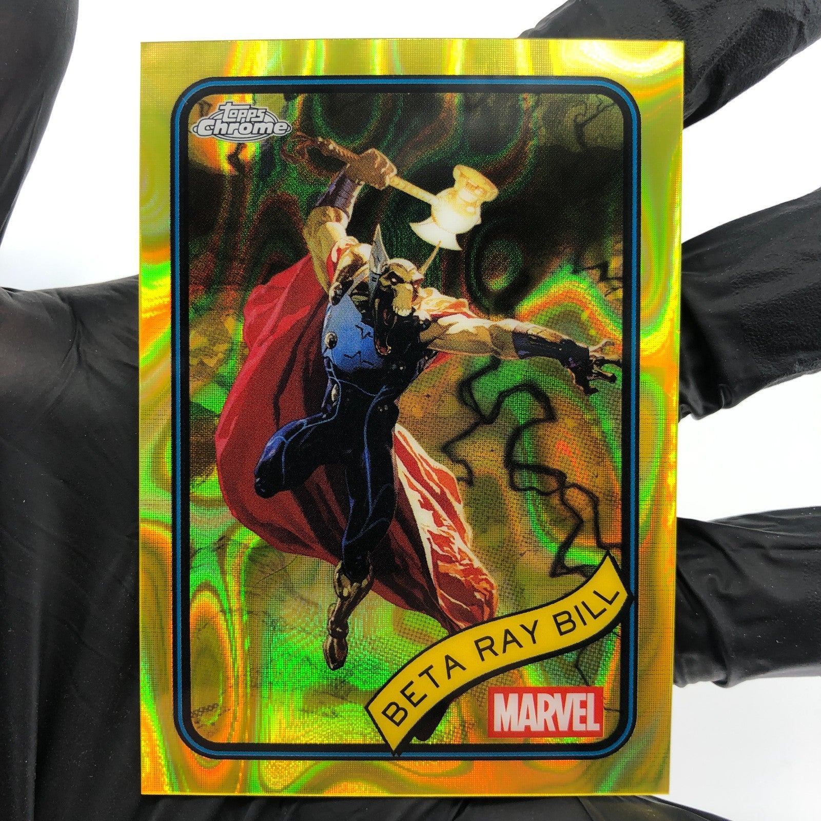 Marvel Card Beta Ray Bill 65 Yellow Lava Refractor Topps Chrome 2025 [NM]
