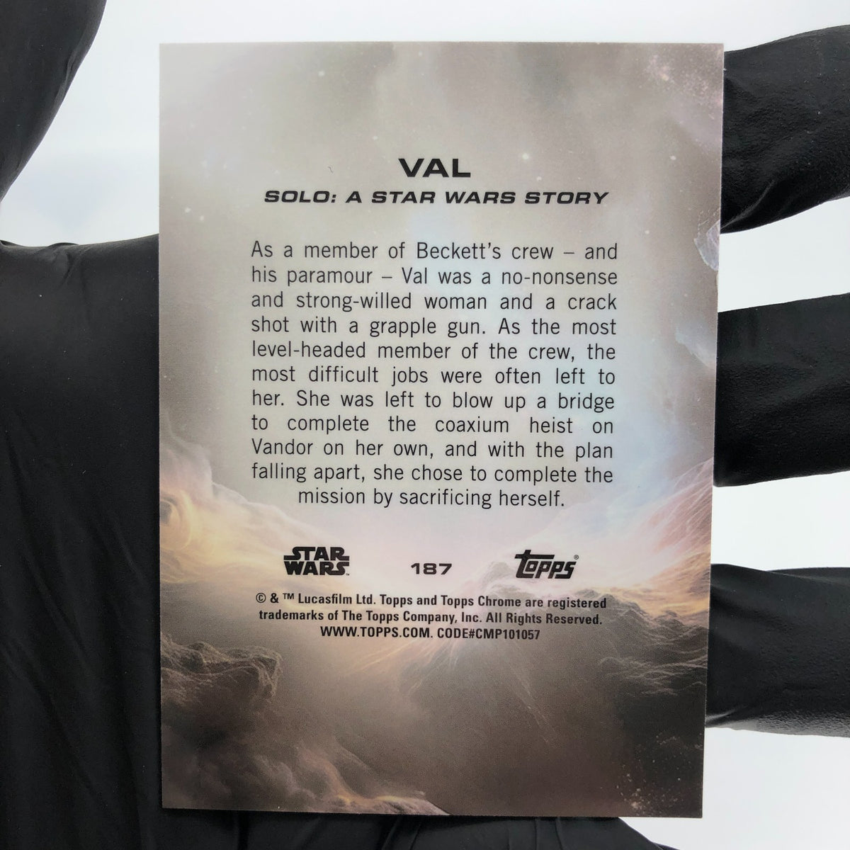 2025 Topps Chrome Star Wars Val 187 Skywalker Blue /150 [NM]