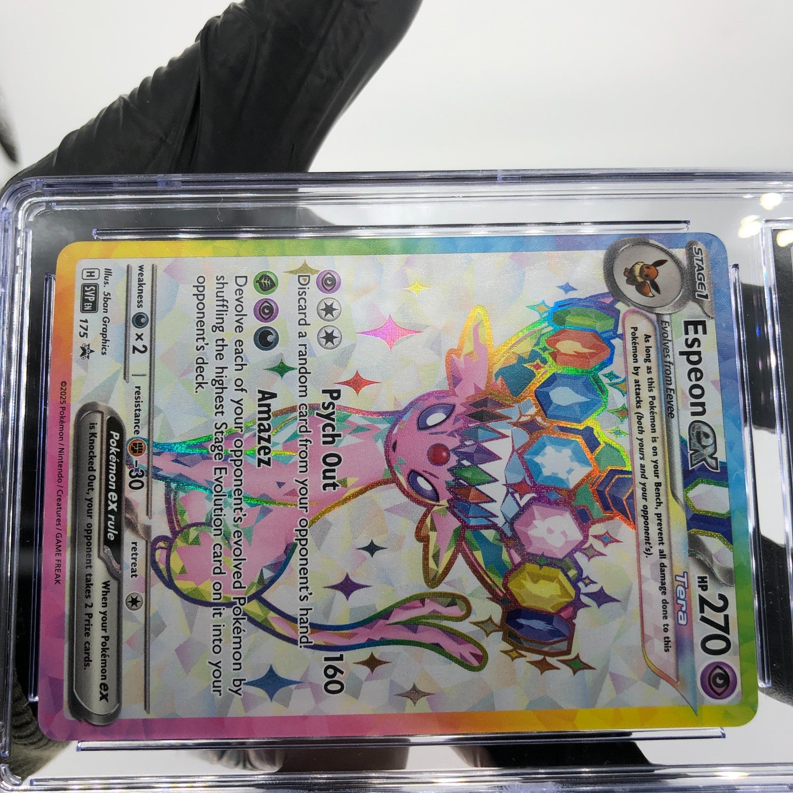 CGC 9 Pokemon Card Espeon Ex 175 SVP Promo Blackstar English Karte [9]