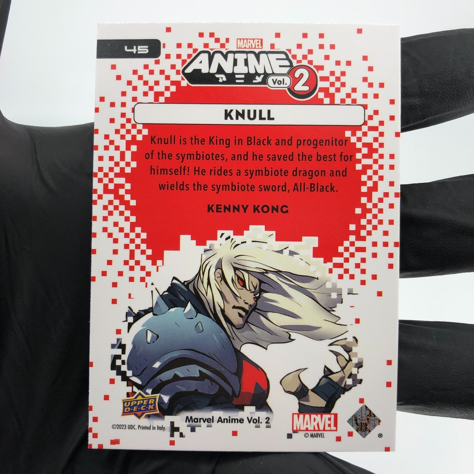 Marvel Card Knull 45 Anime Vol.02 Thatched Foil  Upper Deck Fleer [NM]