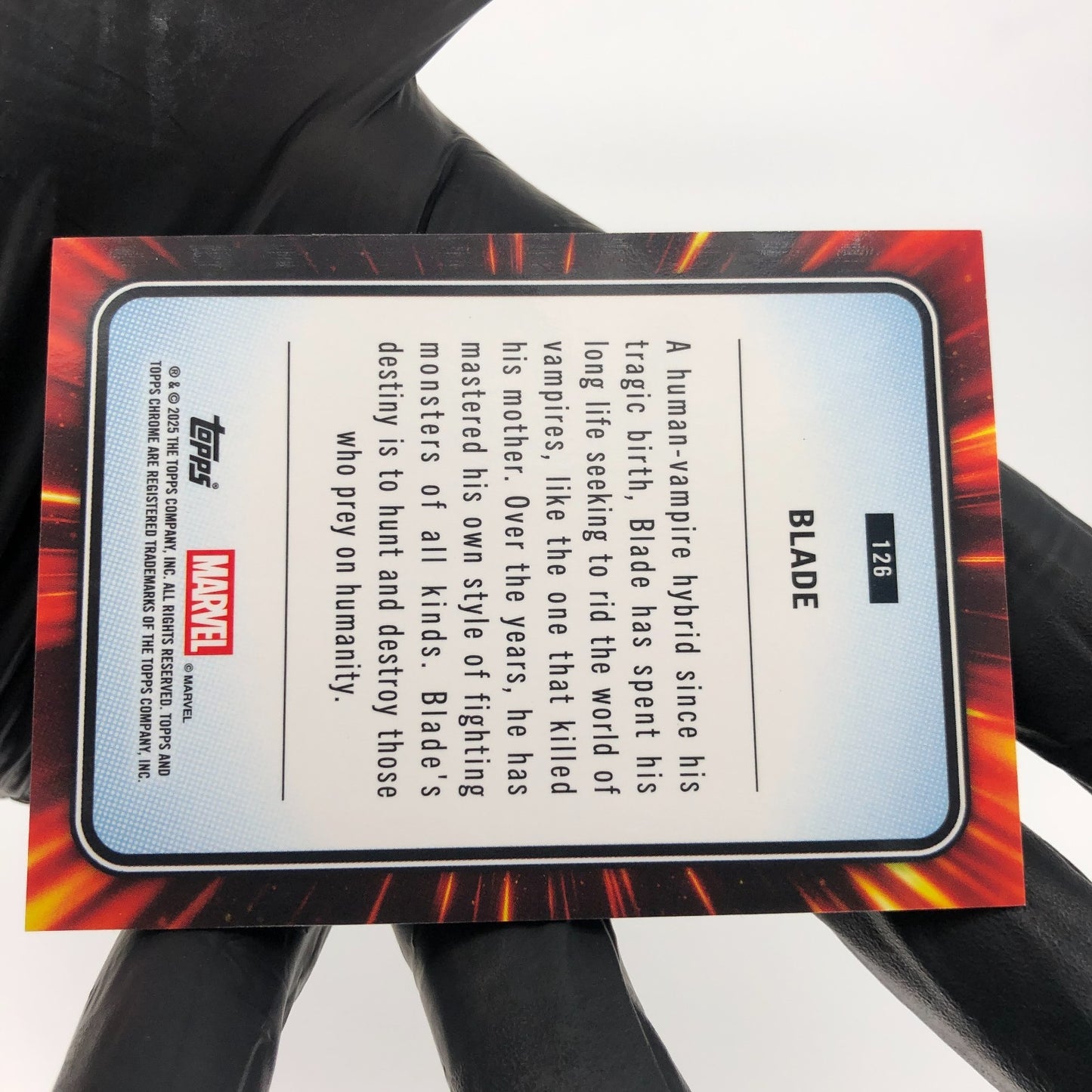 Marvel Card Blade 126 Blue Green Shimmer /199 Topps Chrome 2025 [NM]