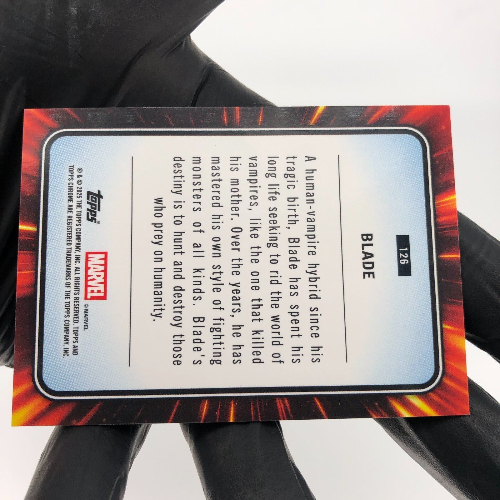 Marvel Card Blade 126 Blue Green Shimmer /199 Topps Chrome 2025 [NM]