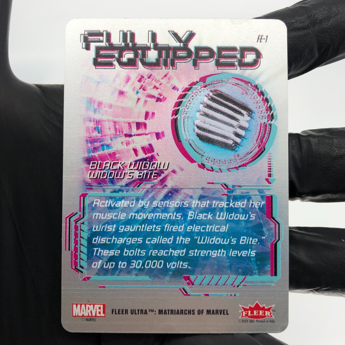 Marvel Card Black Widow FE-1 Metal Matriarchs 2024 Fleer Upper Deck [NM]