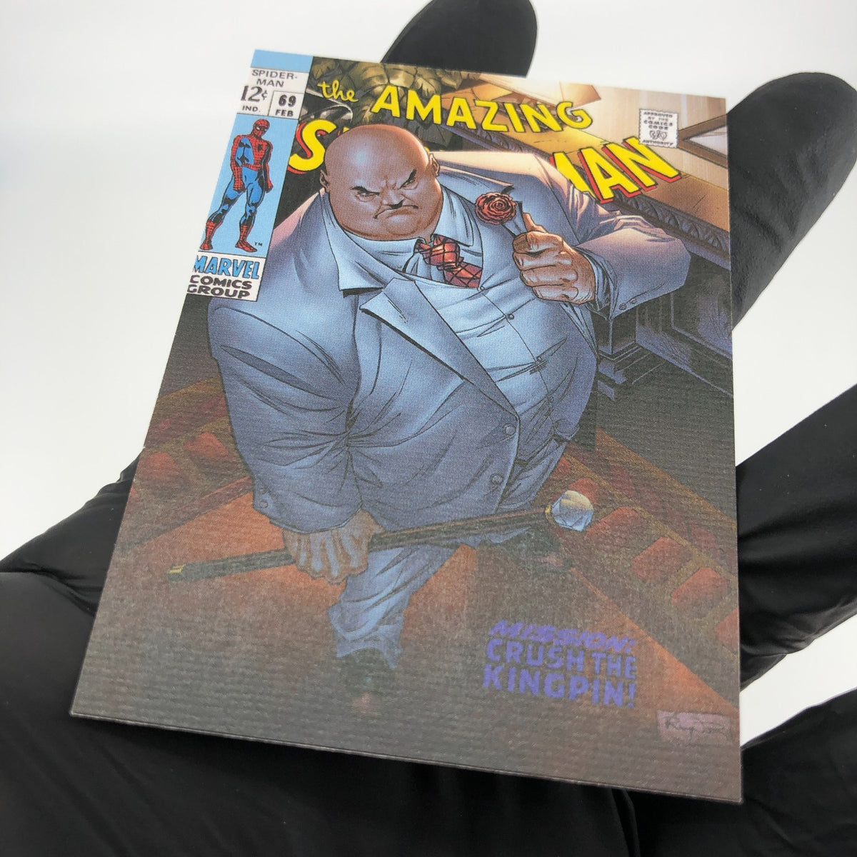 Marvel Card Kingpin 7 Comic Covers Fleer Upper Deck Renditions [NM]