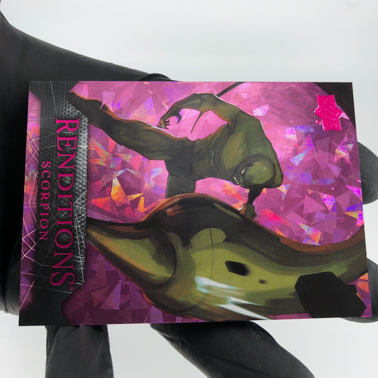 Marvel Card Scorpion 64 Pink /199 Fleer Upper Deck Renditions [NM]