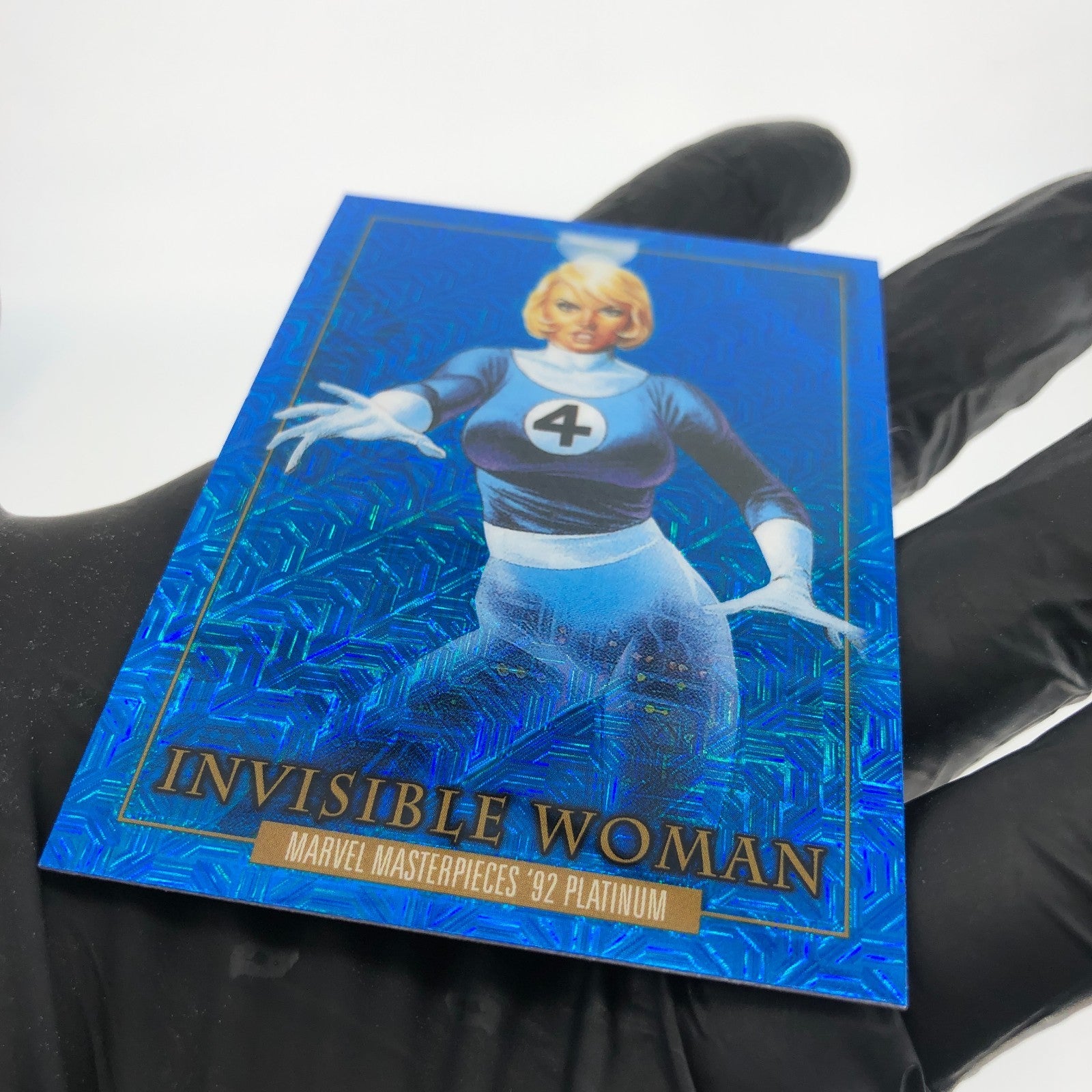 Marvel Card Invisible Woman Blue Traxx 39 Fleer Upper Deck Masterpieces [NM]