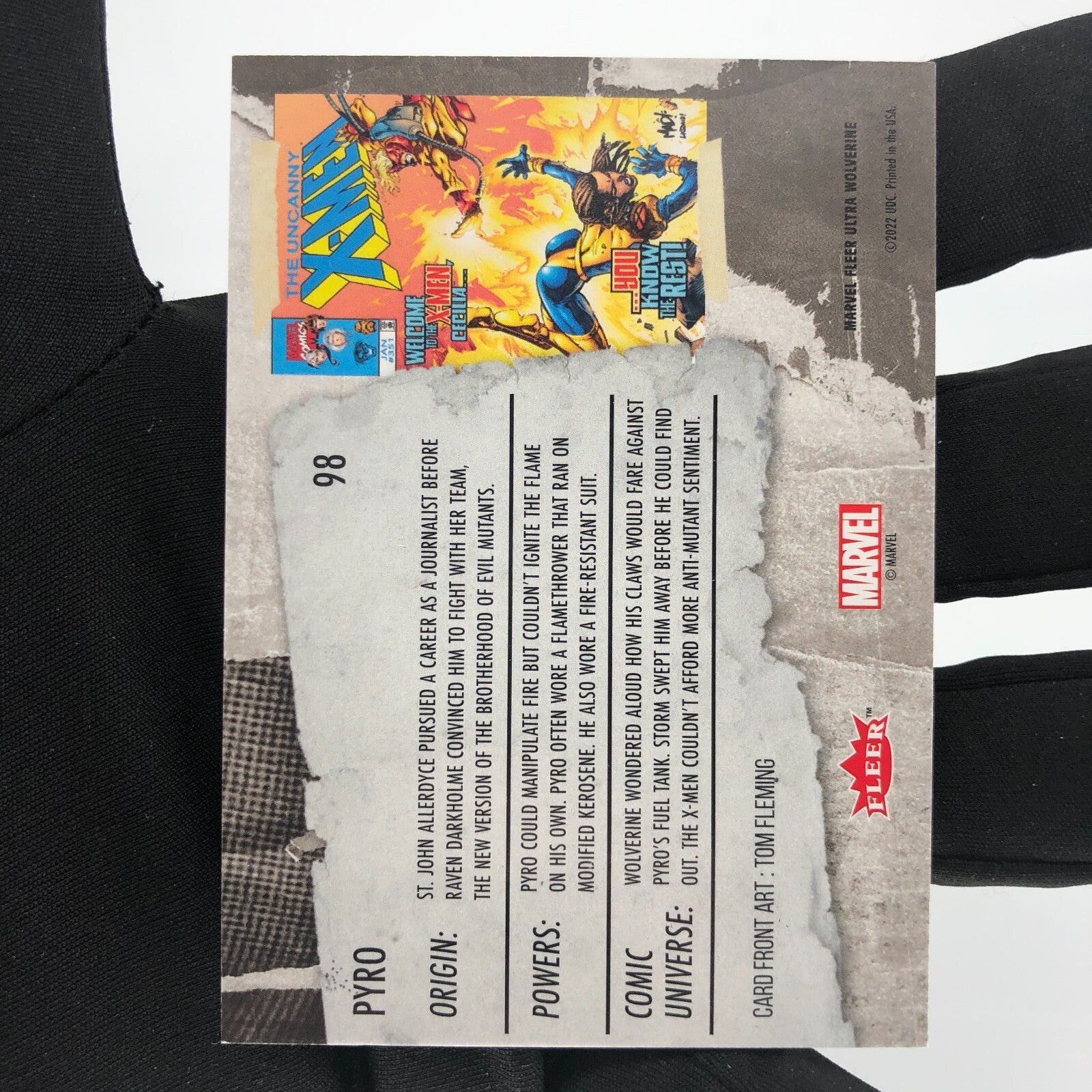 Marvel Card Pyro 98 Base Upper Wolverine Ultra [A]