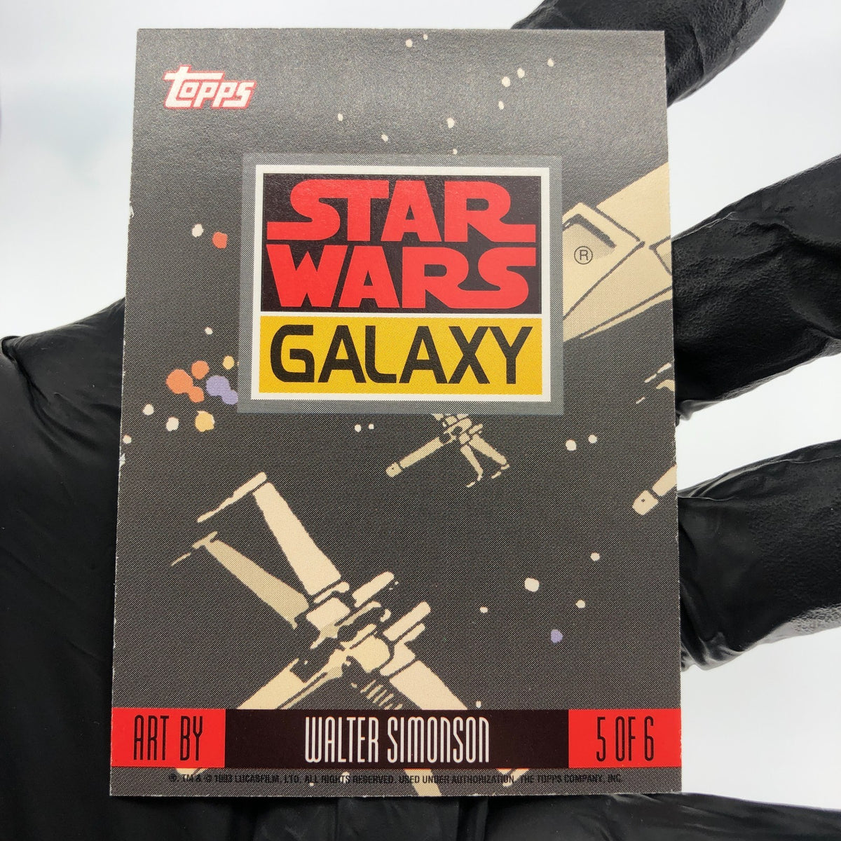 Star Wars Galaxy Card Yoda 5 of 6 Walter Simonson Etched Foil Topps 1993[NM]