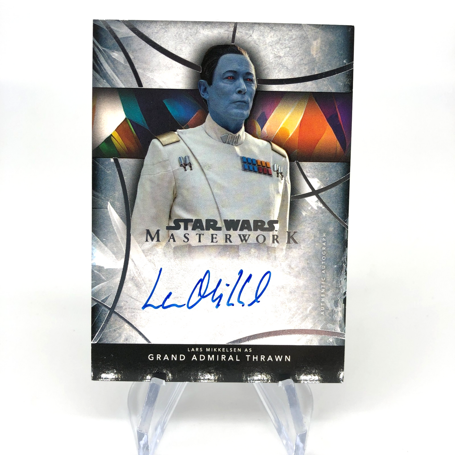 2024 Topps Masterworks Star Wars Grand Admiral Signed Mikkelsen Holo [NM]