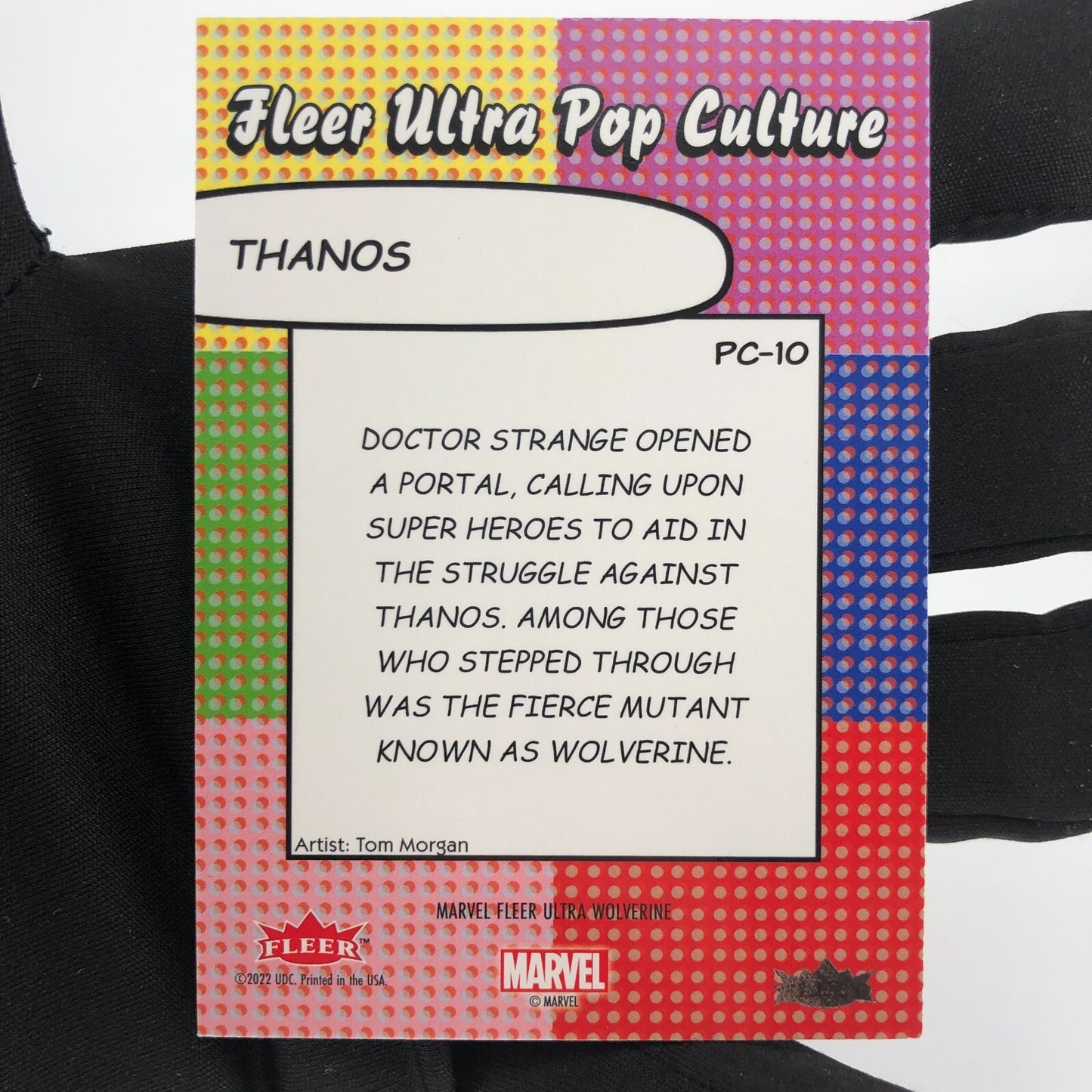 Marvel Card Thanos PC-10 Ultra Pop Culture Upper Wolverine Ultra [A]