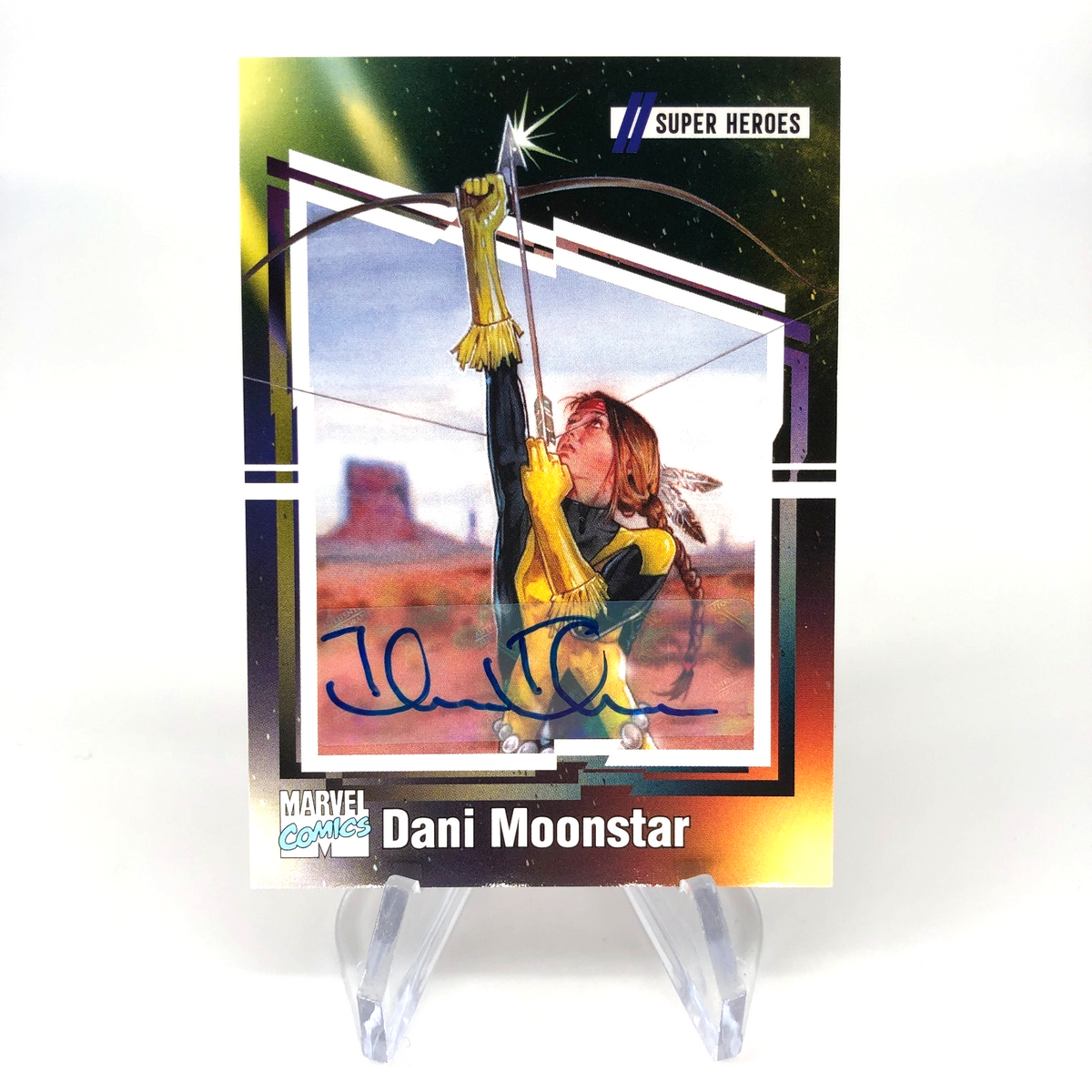 Marvel Card Dani Moonstar 80 Signed  /35 Tom Fleming Upper Deck Renditions [NM]
