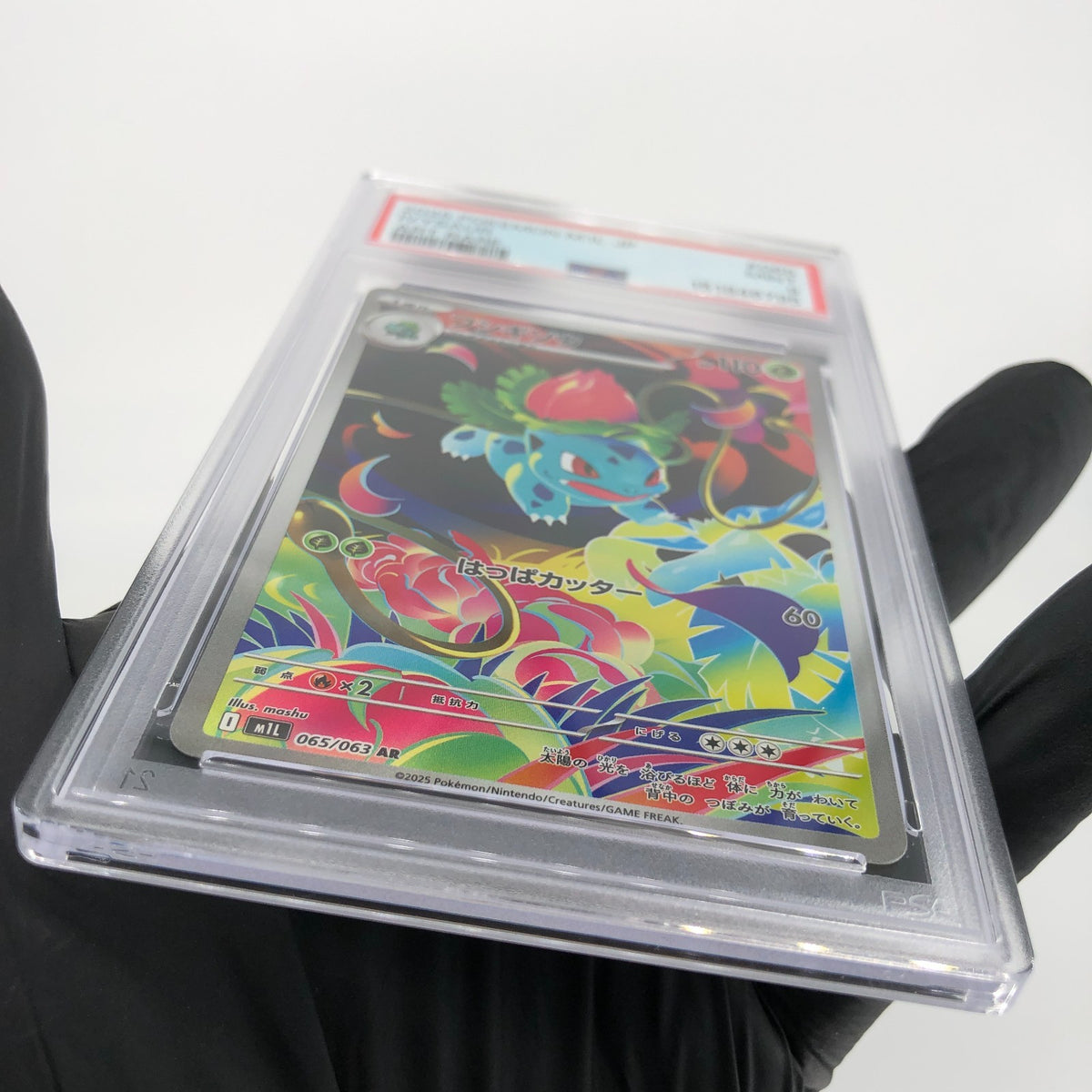 PSA 9 Pokemon Card Ivysaur 065/063 AR M1L Japanese Karte [9]